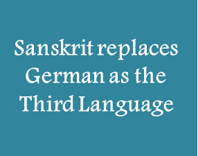 KVaTMs Replace German with Sanskrit; No Exams for Sanskrit This Session