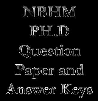 nbhm phd entrance question papers